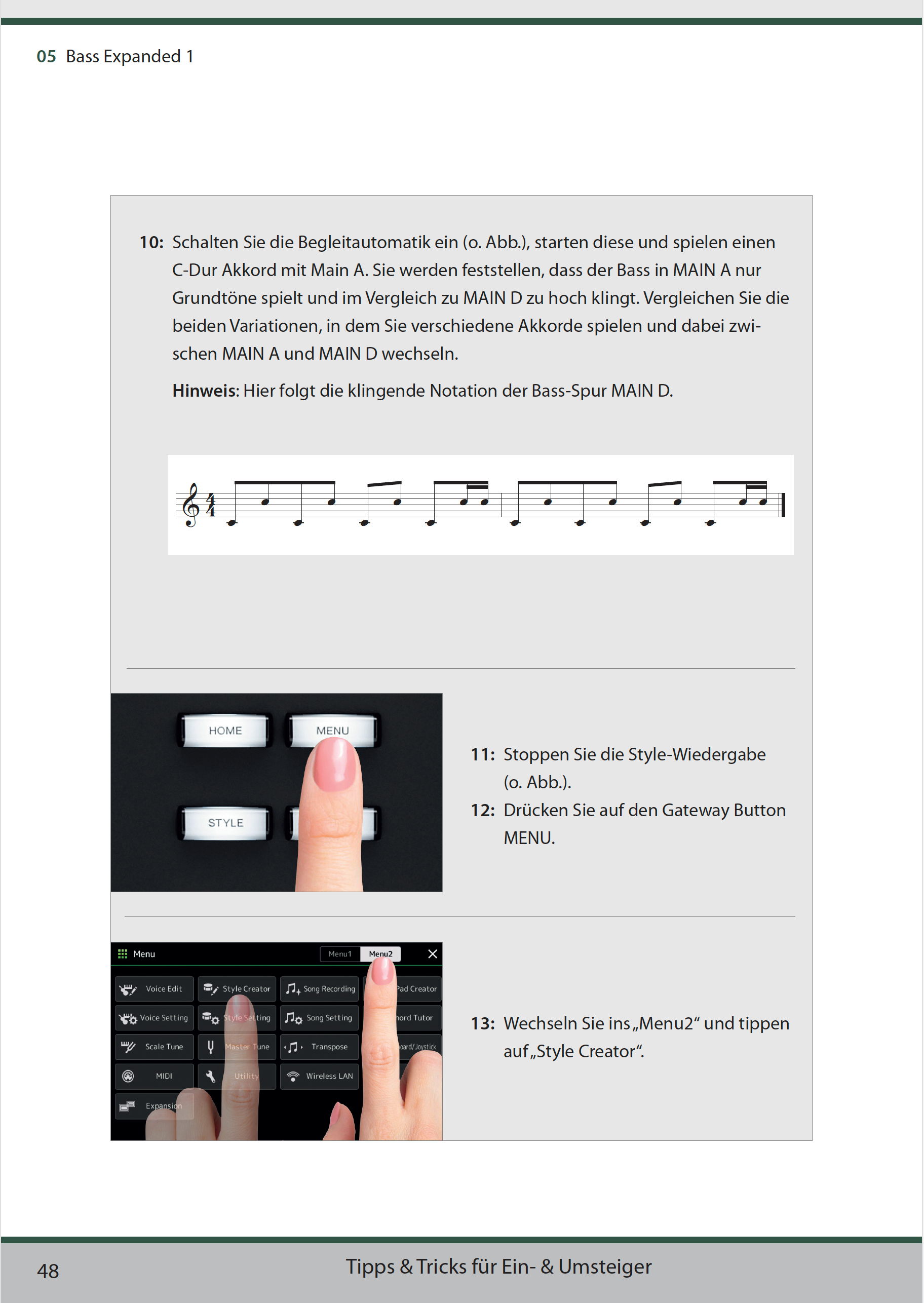 KEYS EXPERTS Praxisbuch YAMAHA Style Programmierung