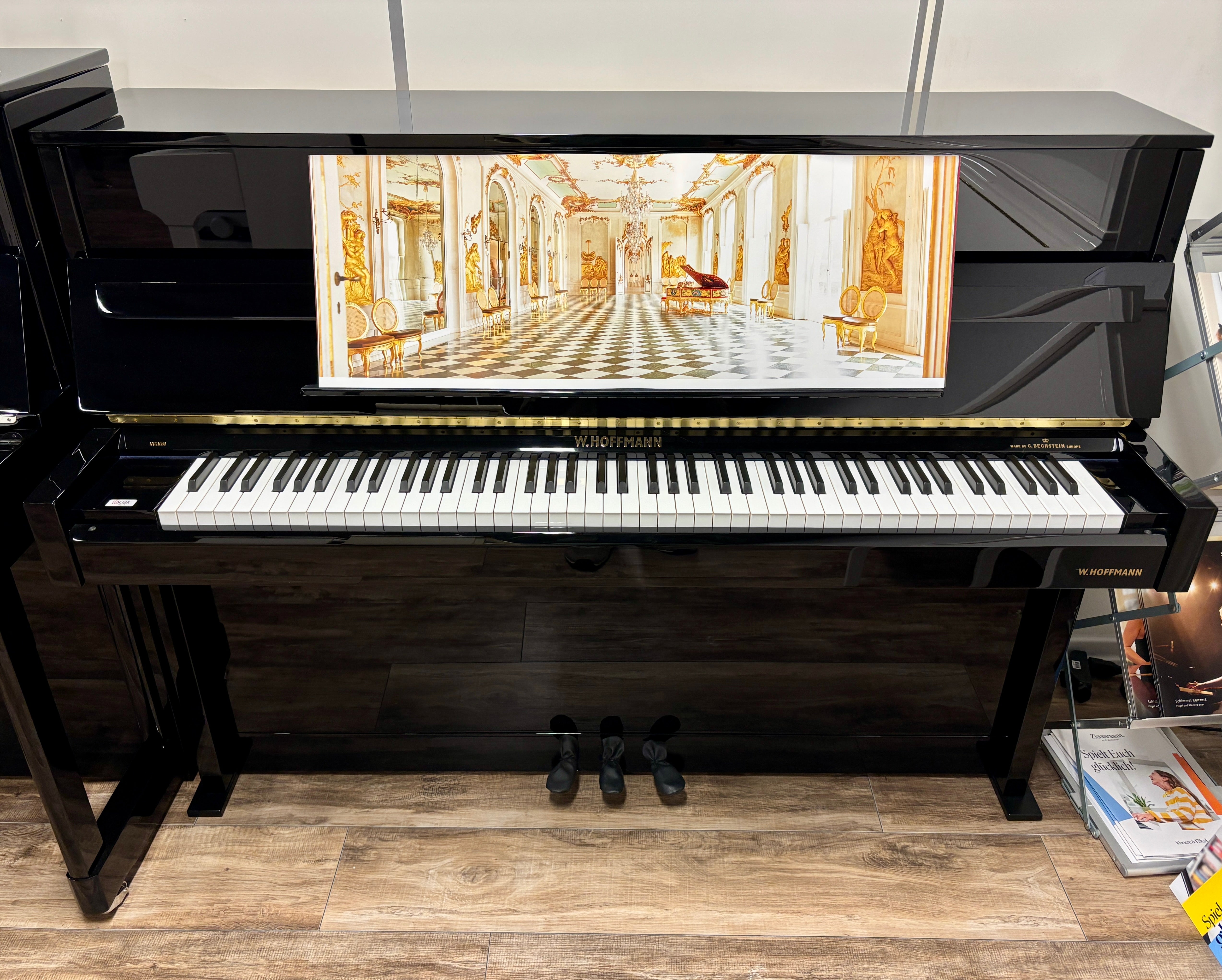 W.HOFFMANN Vision V2 PE Akustik-Piano schwarz poliert