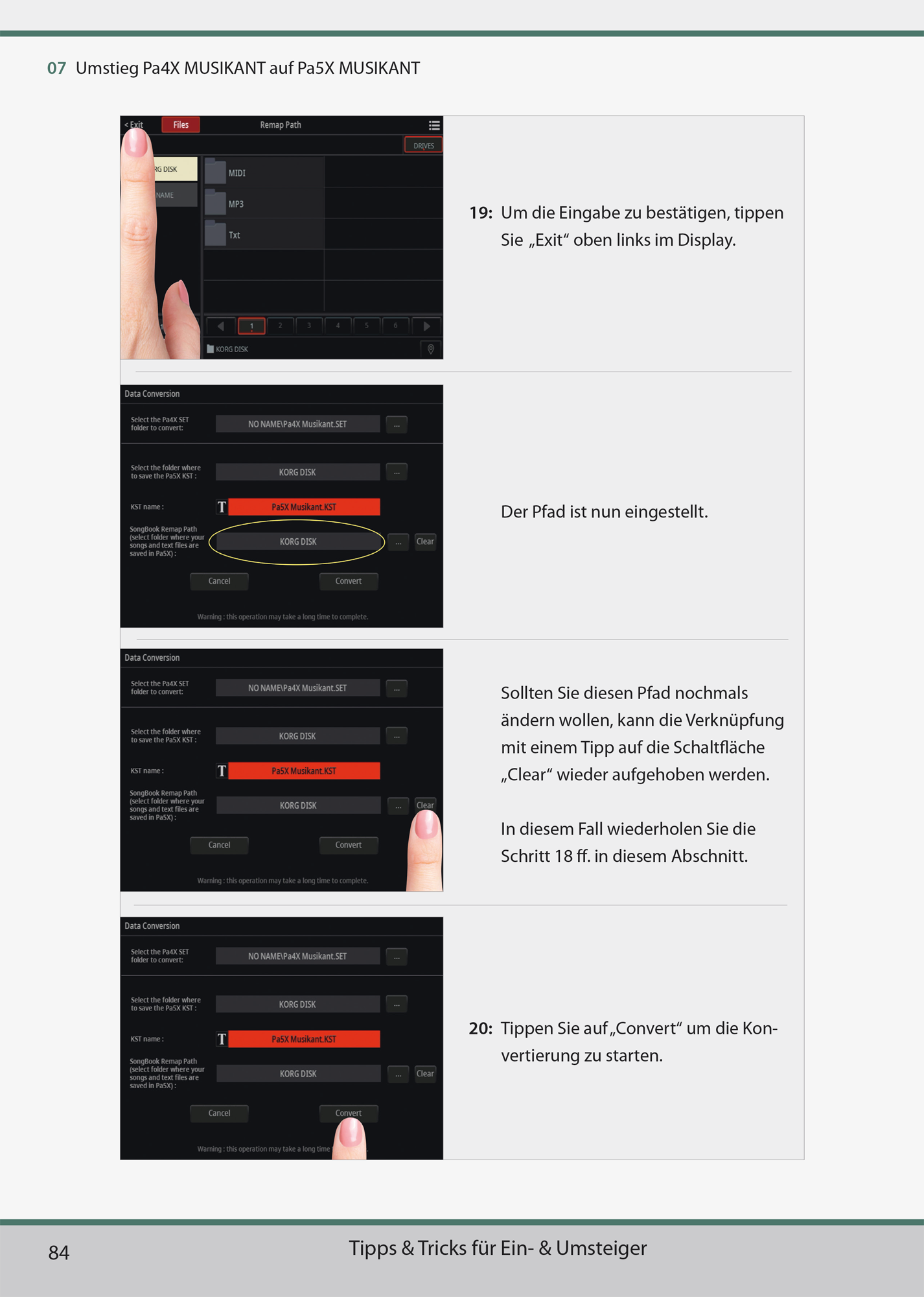 KEYS EXPERTS Praxisbuch KORG PA5X Musikant