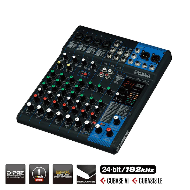 YAMAHA MG10XU - 10-Kanal Mischpult mit Effektprozessor