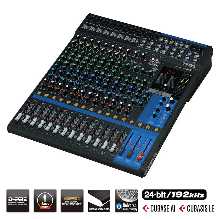 YAMAHA MG16XU - 16-Kanal Mischpult mit Effektprozessor