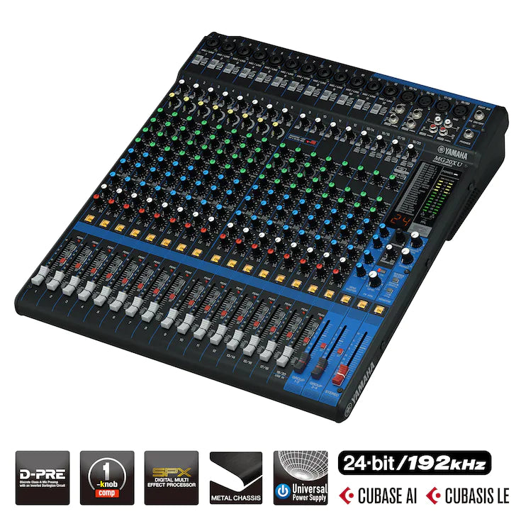 YAMAHA MG20XU - 20-Kanal Mischpult mit Effektprozessor