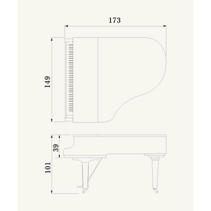 YAMAHA C2X Akustik-Flügel