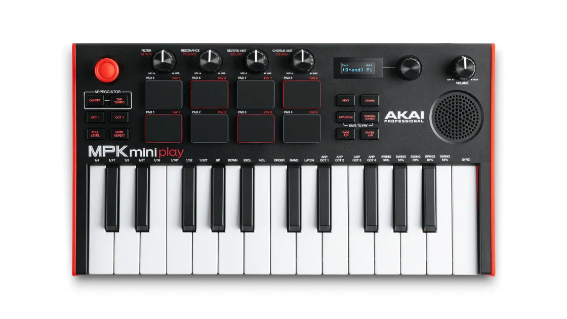 AKAI MPK Mini Play MK3 - Mini Controller Keyboard mit Lautsprecher