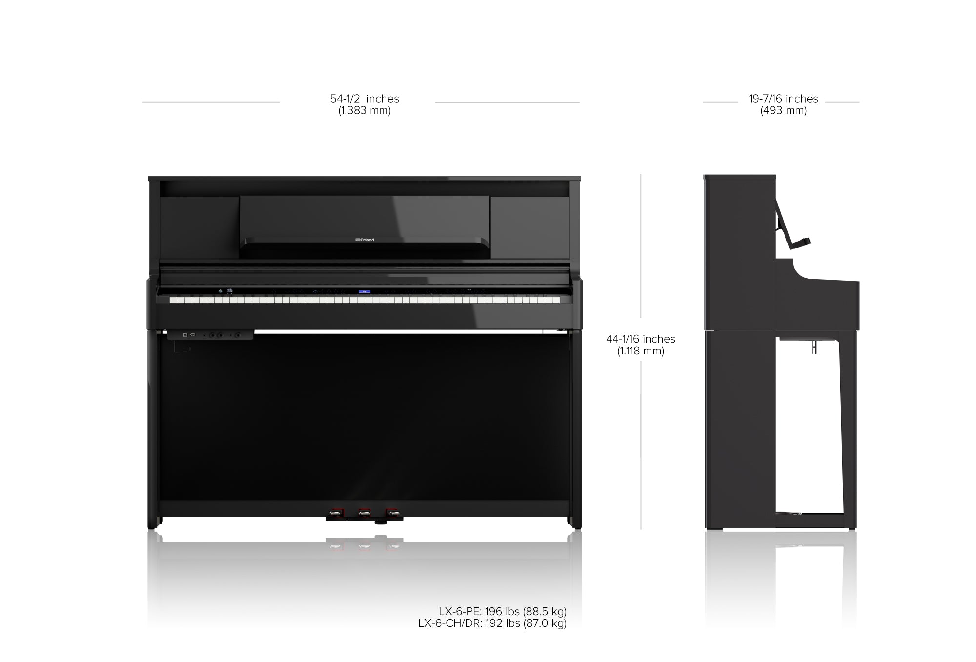 ROLAND LX-6 Premium Digitalpiano