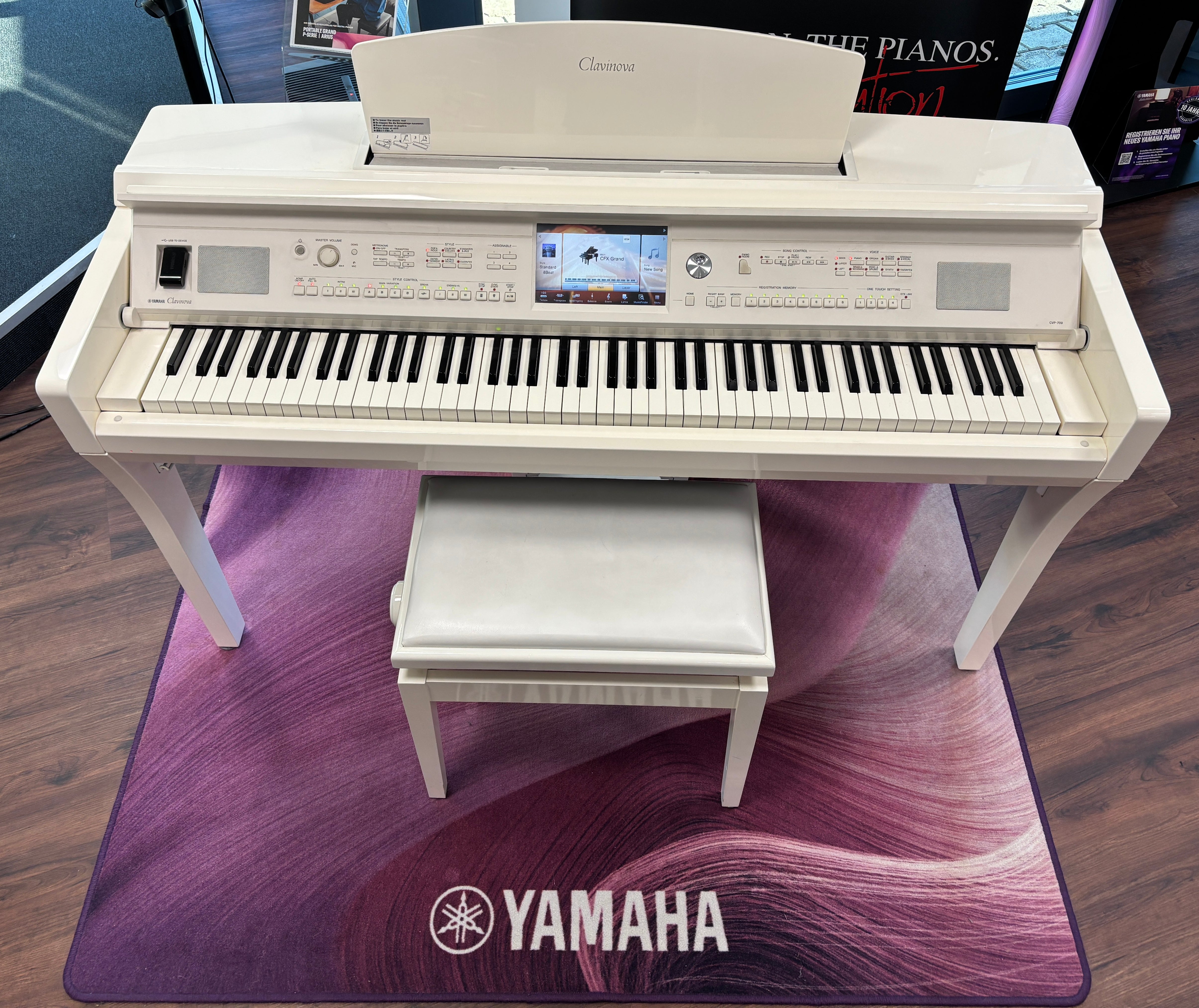 YAMAHA Clavinova CVP-709 PWH Digitalpiano Occasion