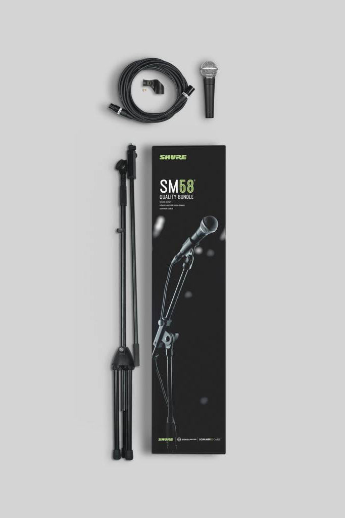 SHURE SM-58 Quality Bundle Microphon inkl. Kabel und Ständer