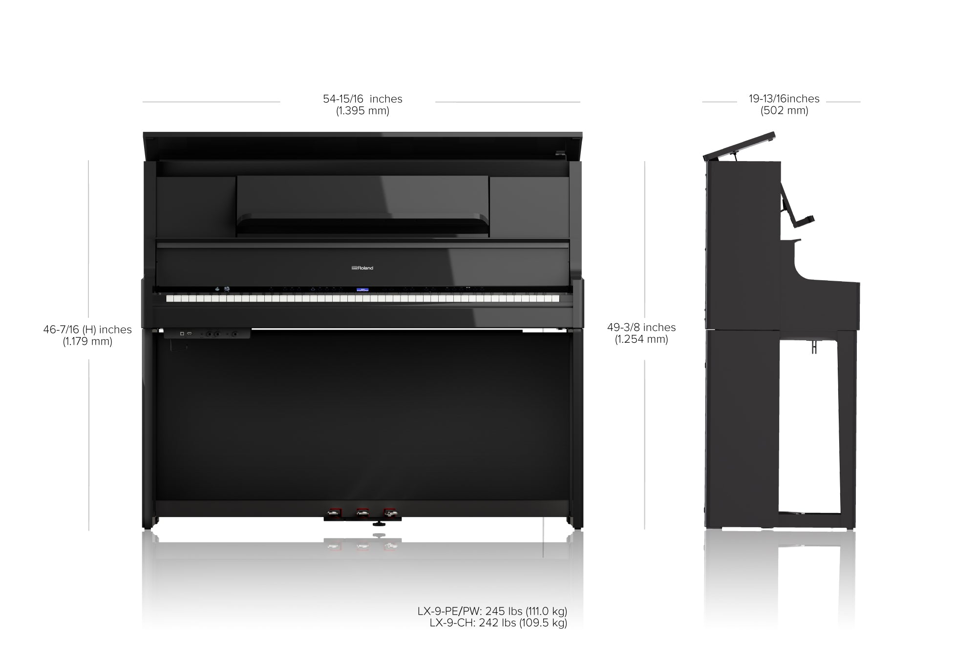 ROLAND LX-9 Premium Digitalpiano